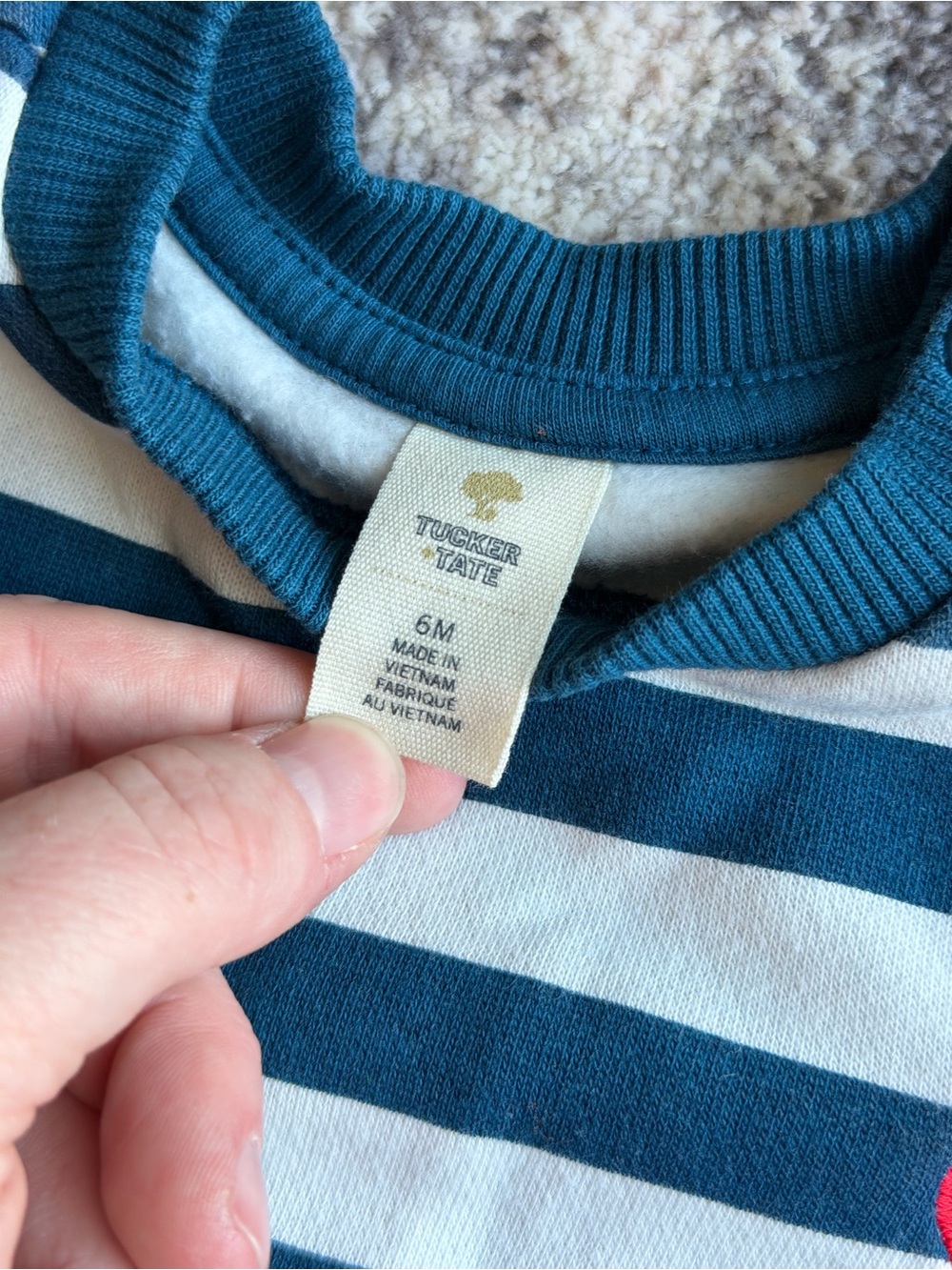Two Tucker + Tate sweatshirts size 6m - Picture 4 of 5